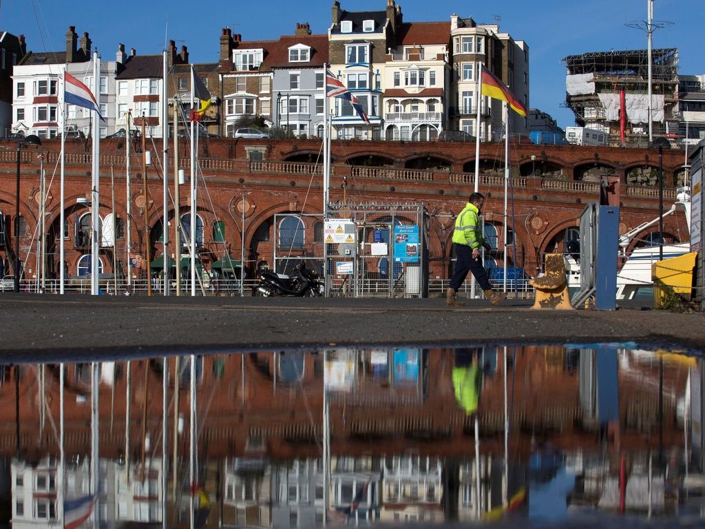 The historic harbour of Ramsgate looks across the English Channel to France. Mark Chilvers/The National