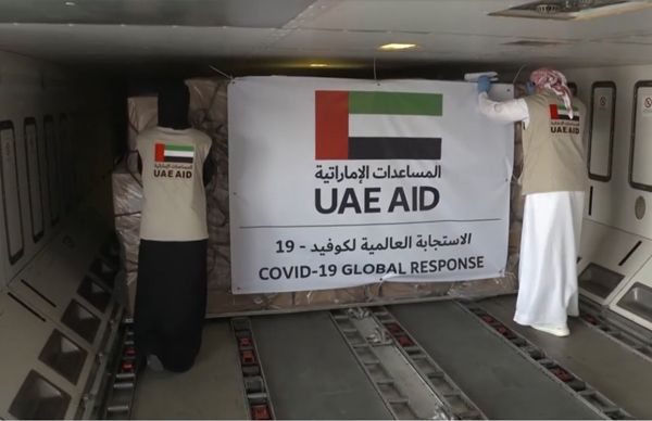 UAE cargo being fitted for air shipment. WAM
