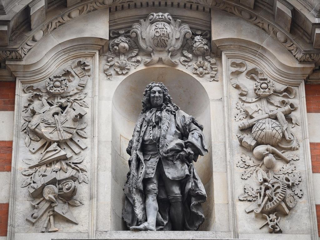 A statue of Sir John Cass is seen outside London Metropolitan University Getty Images