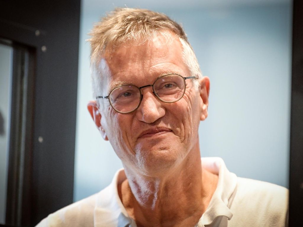 tate epidemiologist Anders Tegnell of the Public Health Agency of Sweden smiles as he arrives for a news conference updating on the coronavirus pandemic (Covid-19) situation, in Stockholm, Sweden, August 27 2020. EPA