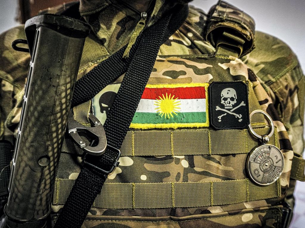 A Peshmerga special forces commando at a counter-terrorism facility near Sulaymaniyah.