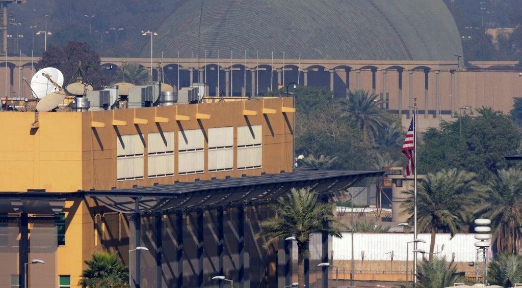 A general view of the U.S. Embassy at the Green zone in Baghdad, Iraq January 7, 2020. REUTERS/Stringer NO RESALES. NO ARCHIVES