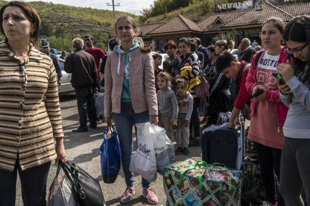 Residents of Nagorno-Karabakh prepare to flee the fighting