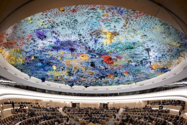 Photo of the UN Human Rights Council in Geneva