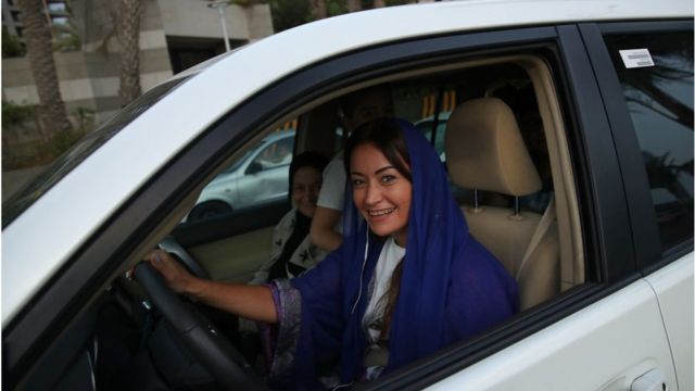 Saudi woman driving a car (file photo)