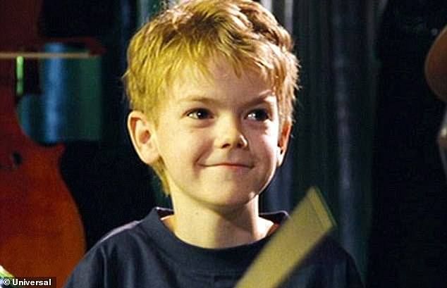 Fame: Thomas Brodie-Sangster was 12 years old when he filmed his role as lovesick Sam, alongside Liam Neeson as his stepfather in the hit movie