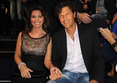 Shania Twain and Frédéric Thiébaud at the CMT Music Awards 2011 in Nashville, Tennessee.