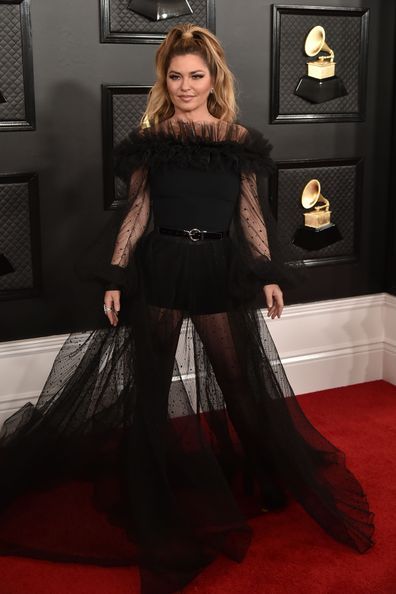 Shania Twain attends the 62nd Annual Grammy Awards at the Staples Center on January 26, 2020 in Los Angeles, CA.