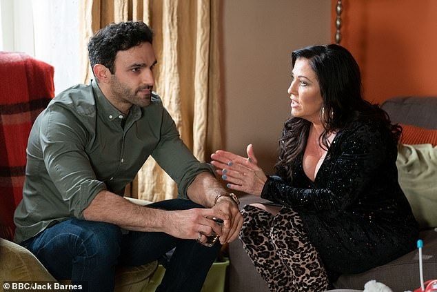 Couple: The market vendor, played by actor Davood Ghadami, most recently entered into a romance with Kat, portrayed by Jessie
