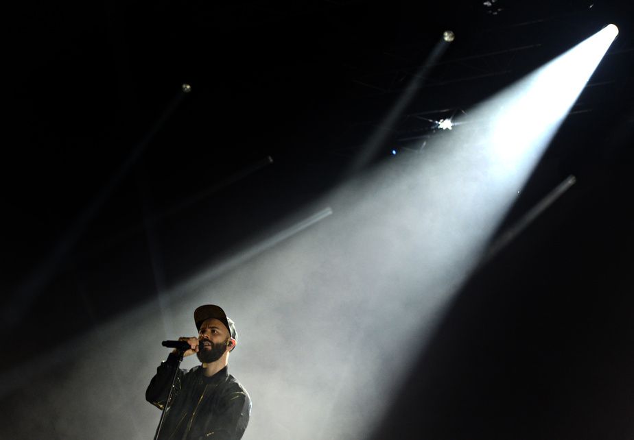Woodkid during the grand opening concert of the 2014 Jazz Festival in Montreal