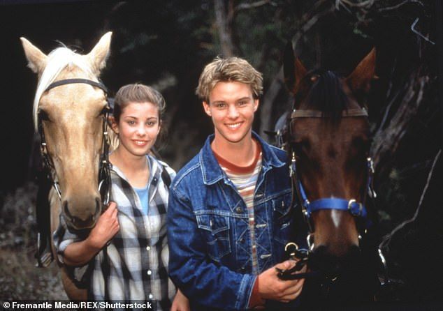 Where it began: Jesse's acting career began in the long-running soap opera Neighbors from 1994 to 2000 as Billy Kennedy, the youngest son of Dr. Karl and Susan Kennedy. Jesse is pictured with co-star Brooke Satchwell