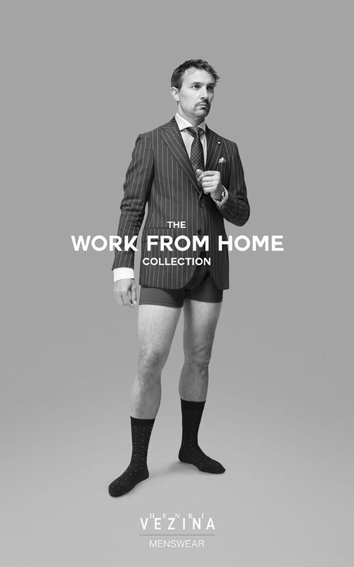 Half dressed or half naked? Only in 2020 would an advertising campaign like this make sense Half dressed or half naked? Only in 2020 would an advertising campaign like this make sense