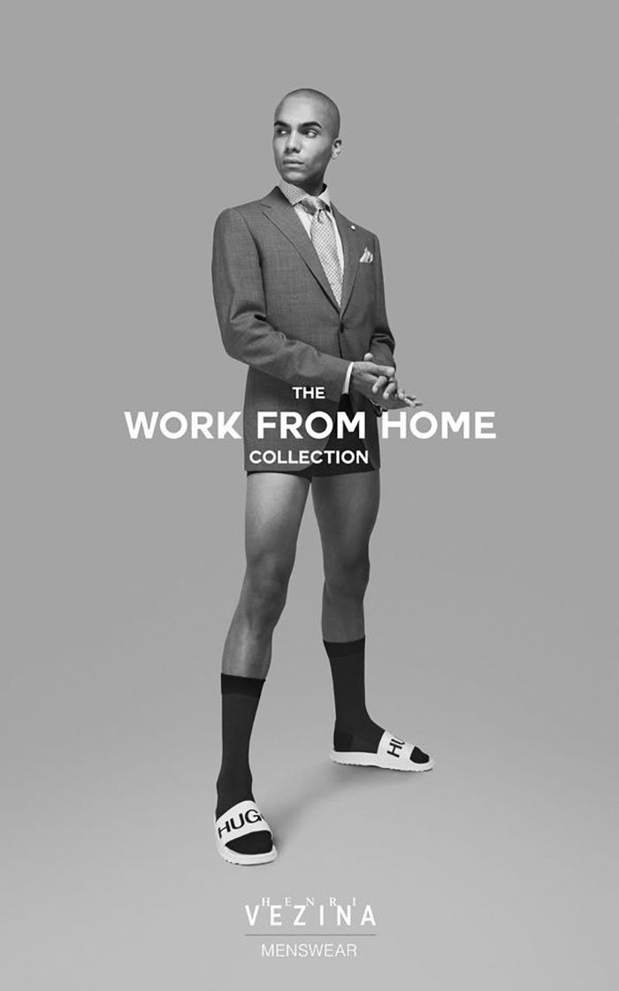 Half dressed or half naked? Only in 2020 would an advertising campaign like this make sense Half dressed or half naked? Only in 2020 would an advertising campaign like this make sense