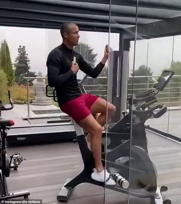 The Portuguese captain has been training at home to keep fit before returning