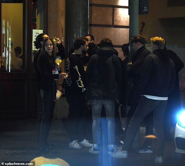 Friendly: It's the first time Nicole and her husband have been seen together since their romance with Brad, 56, came to light