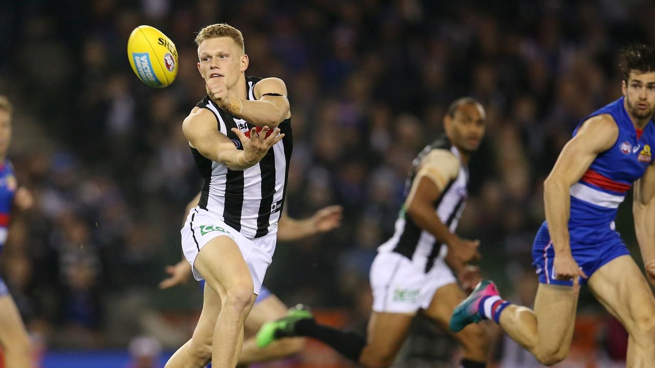 Would Adam Treloar be a match for the Bulldogs? Image: Michael Klein