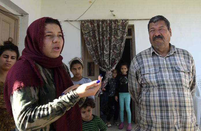 The sister and father of the suspected attacker at their home in Tunisia