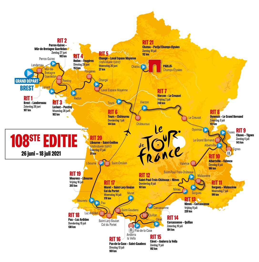 tour de france routes by year