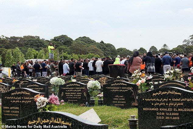 Hundreds attended Mejid Hamzy's funeral at Rookwood Cemetery in October