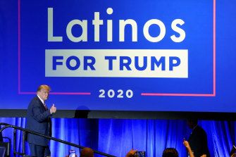 Trump was thrilled with Biden's support among Latinos, especially in Florida.
