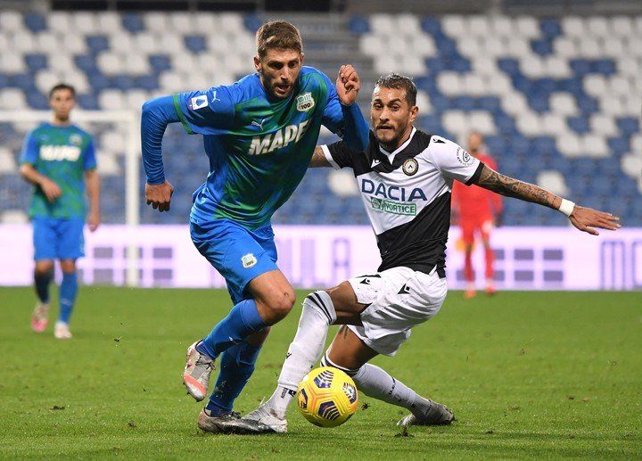 Tucu Pereyra during the Udinese draw.