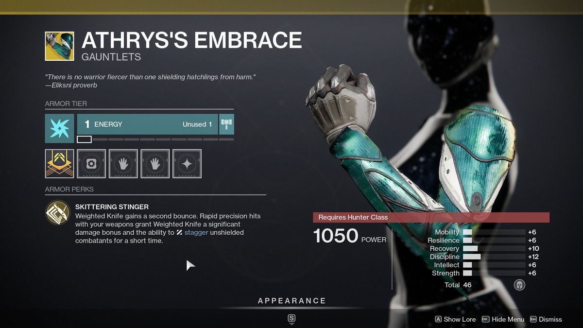 The athyrs embrace exotic armor from Destiny 2