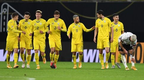 Ukraine players celebrate (Reuters)