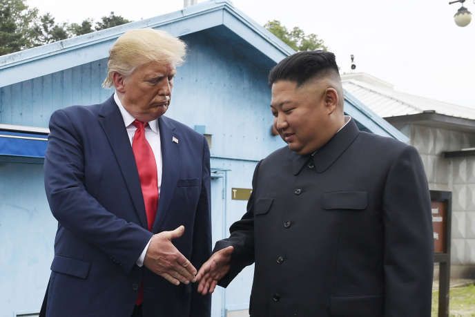 Donald Trump and North Korean leader Kim Jong-un, June 30, 2019.