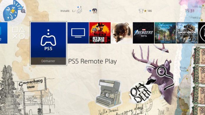 L’application PS5 Remote App sur PS4