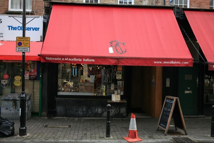Macellaio RC Exmouth Market open for meat sales during London lockdown