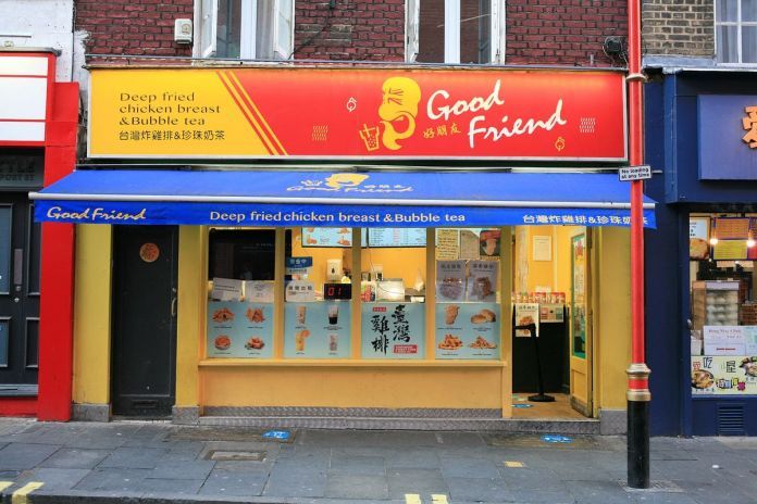 Good Friend Chicken is open for take out in Chinatown during the coronavirus lockdown in London