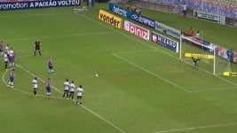Sarrafiore went to goal and saved a penalty in Coritiba's defeat against Fortaleza