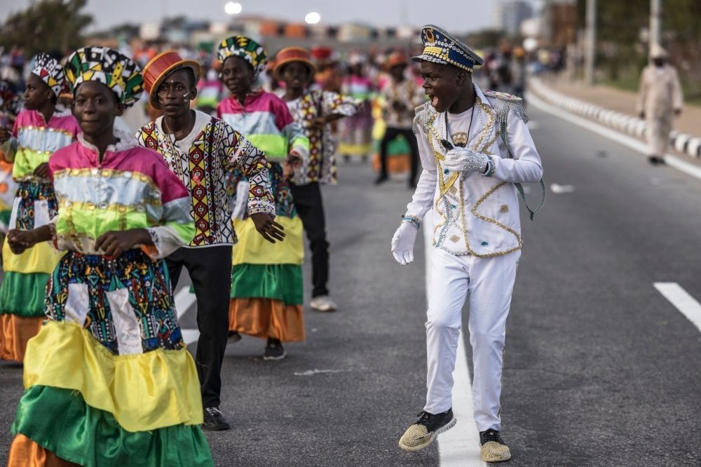 Angola’s carnival kicks off with vibrant semba dance, celebrating 50 years of independence A captain directs revellers performing at the children parade on the first day of the Carnival in Luanda on March 1. — AFP pic