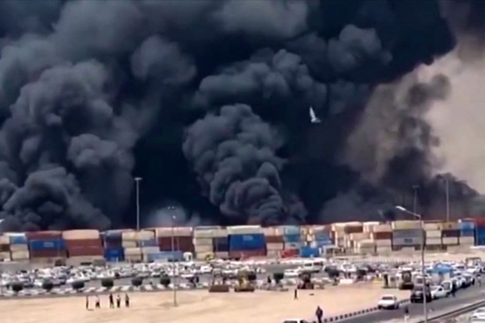 Massive blast rocks Bandar Abbas port, at least 280 injured as cause under investigation This image grab taken from footage released by the state television Islamic Republic of Iran Broadcasting News (Iribnews) on April 26, 2025 shows thick black smoke billowing following an explosion at the Shahid Rajaee port dock south-west of Bandar Abbas in the Iranian province of Hormozgan. — Iribnews/AFP pic