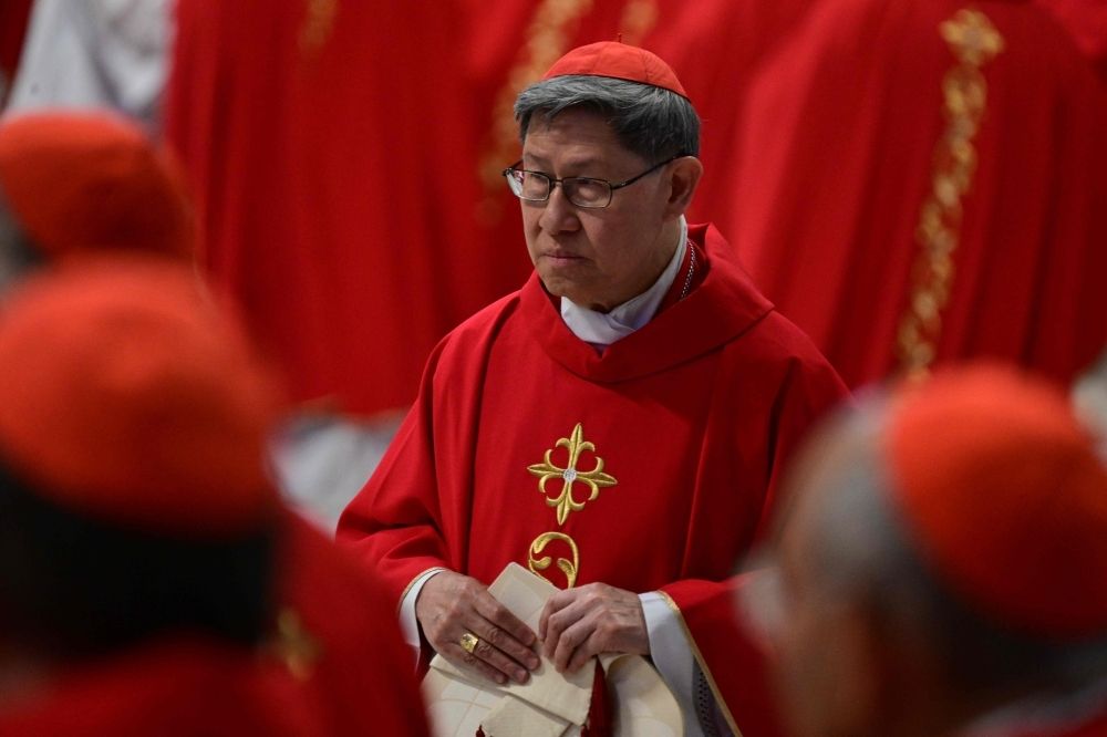 Philippine bishops defend frontrunners over sex abuse claims ahead of conclave to elect new pope Filipino Luis Antonio Gokim Tagle is one of two cardinals seen as frontrunners to be the next pope. — AFP pic