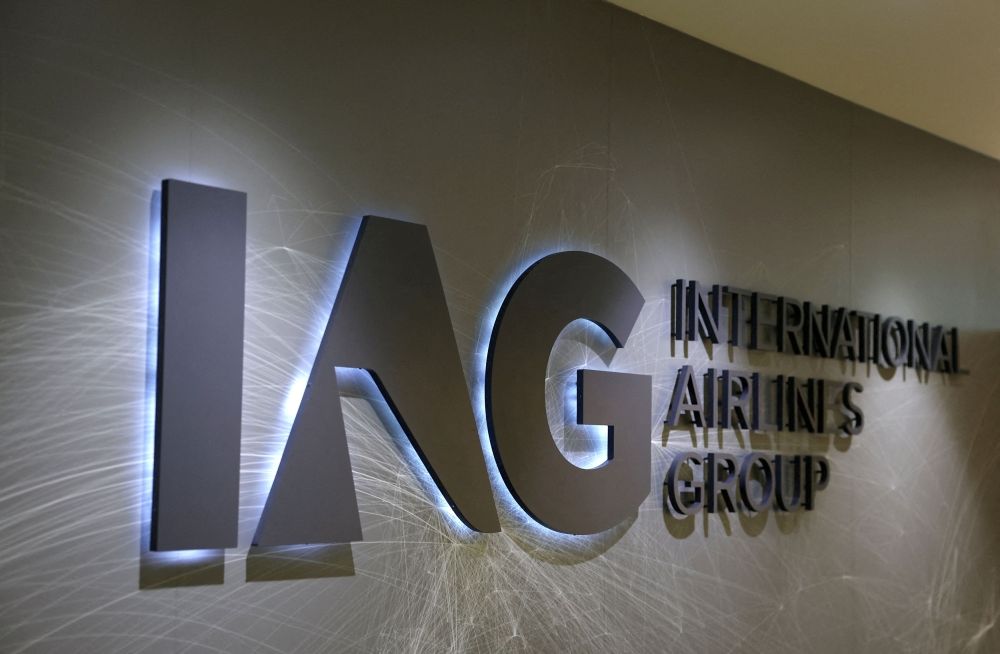 Signage for IAG (International Airlines Group) is seen at the British Airways headquarters and IAG head office in Harmondsworth, London March 13, 2025. — Reuters pic