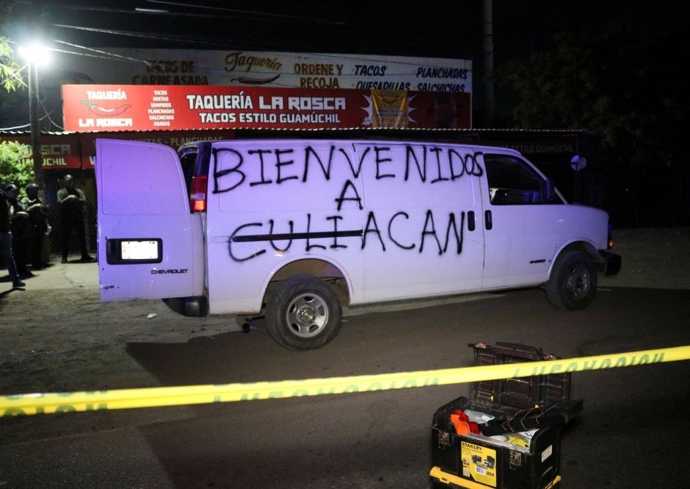 Mexican beauty influencer shot dead during TikTok livestream in Guadalajara A view of an abandoned van with graffiti reading ‘Welcome to Culiacan’, in the western state of Sinaloa, September 27, 2024. — Reuters pic