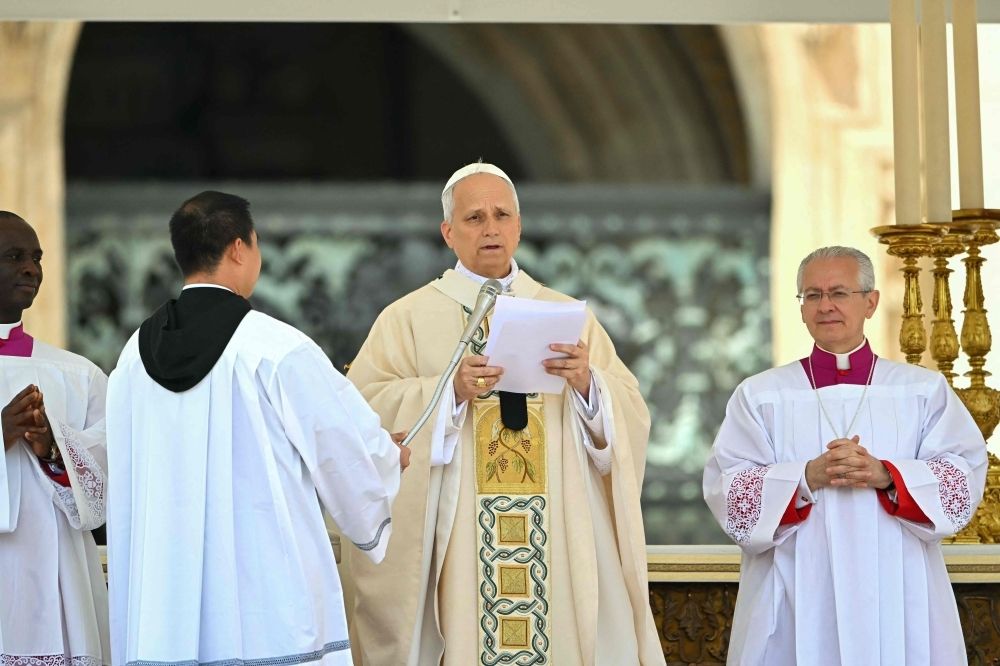 Leo XIV’s first address as pope: A call for compassion and a plea to end marginalisation, environmental harm Pope Leo XIV leads a Holy mass for the beginning of his pontificate, in St Peter's square in The Vatican on May 18, 2025. — AFP pic
