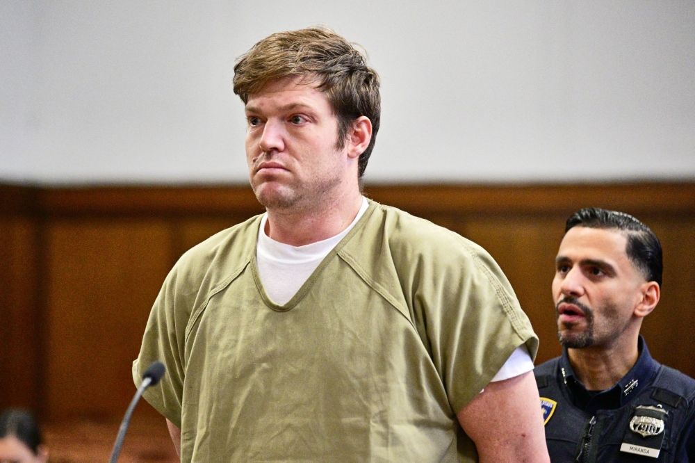 William Duplessie, who faces charges in connection with the alleged torture of Italian crypto millionaire Michael Valentino Teofrasto Carturan, attends his hearing at Manhattan Criminal Court in New York City on May 30, 2025. — Curtis Means/Pool/AFP pic