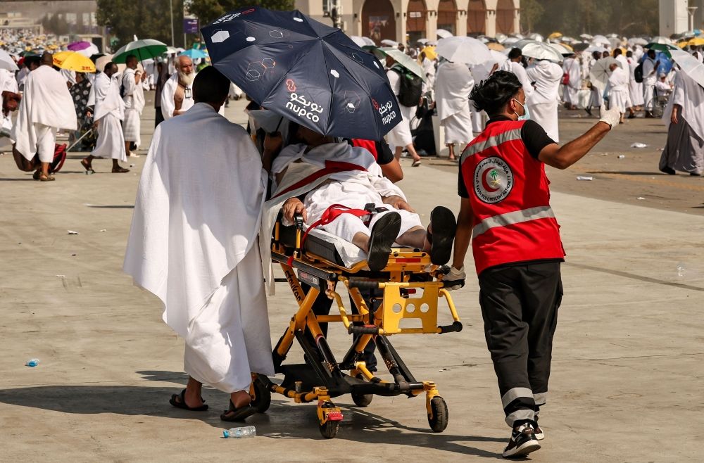 Saudi Arabia reported 44 cases of heat exhaustion during the 2025 Haj pilgrimage so far. — AFP pic