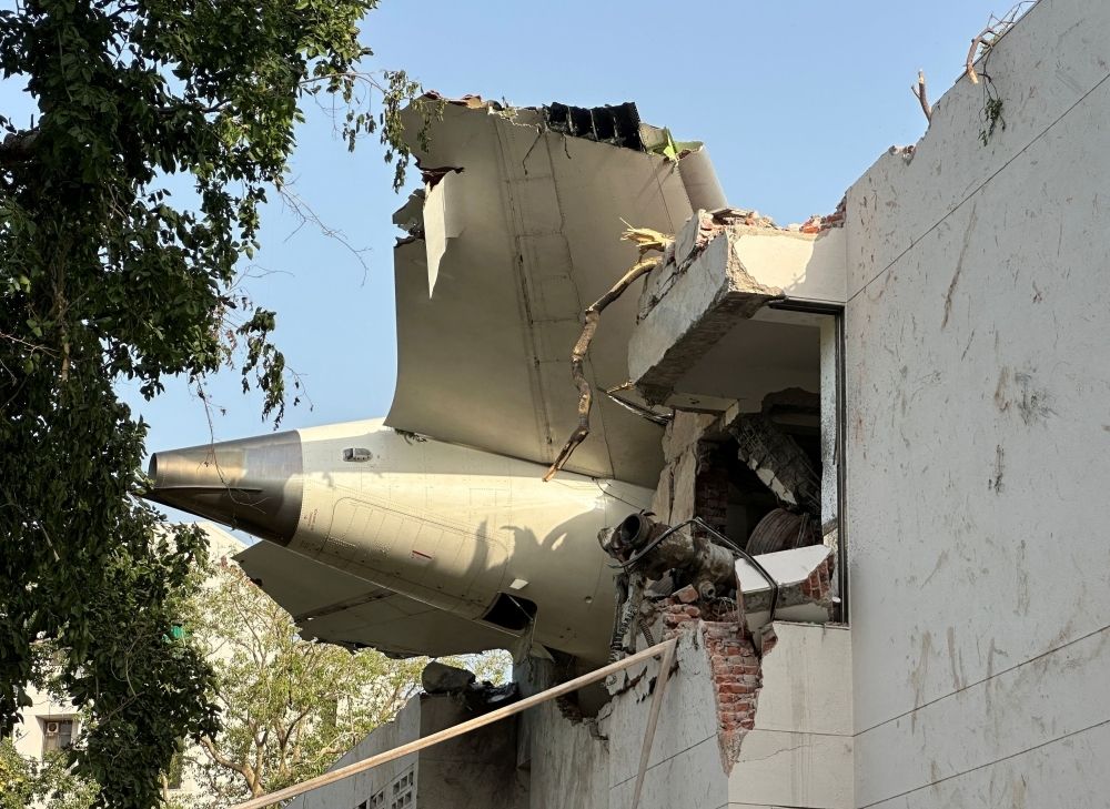 From Malaysia’s MH370 disappearance to Ahmedabad crash: A look at the world’s deadliest aviation tragedies A tail of an Air India Boeing 787 Dreamliner plane that crashed is seen stuck on a building after the incident in Ahmedabad, India, June 12, 2025. — Reuters pic