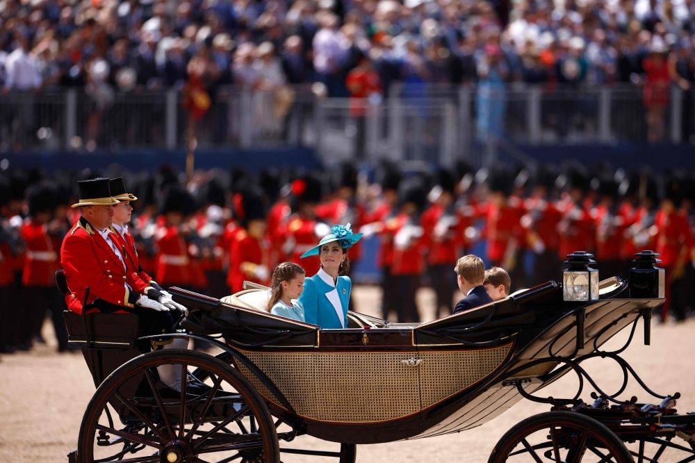 Catherine, 43, whose formal title is Princess of Wales, has also faced her own cancer battle. — AFP pic