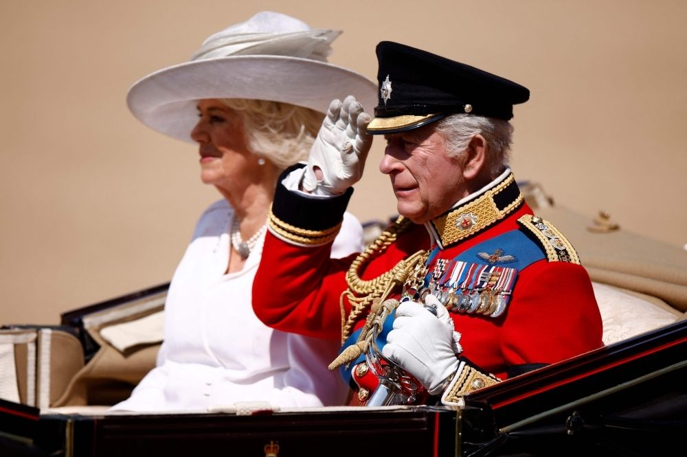 King Charles leads tribute to Air India victims at birthday parade Britain’s King Charles and other senior royals wore black armbands at the ‘Trooping the Colour’ military parade on Saturday as a mark of respect for the victims of the Air India plane crash. — AFP pic