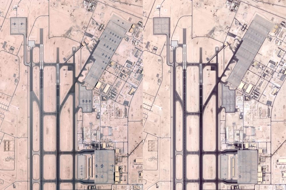 From Bahrain to Syria: Where US forces are stationed in the Middle East This combination of handout satellite photos obtained from Planet Labs PBC on June 19, 2025, of a photo taken on June 5, 2025 (left) shows military planes at the US military base of Al-Udeid in Qatar, and a photo taken June 19, 2025 (right) showing no more planes at the US military base of Al-Udeid in Qatar, one of the main US bases in the region. — Handout via AFP