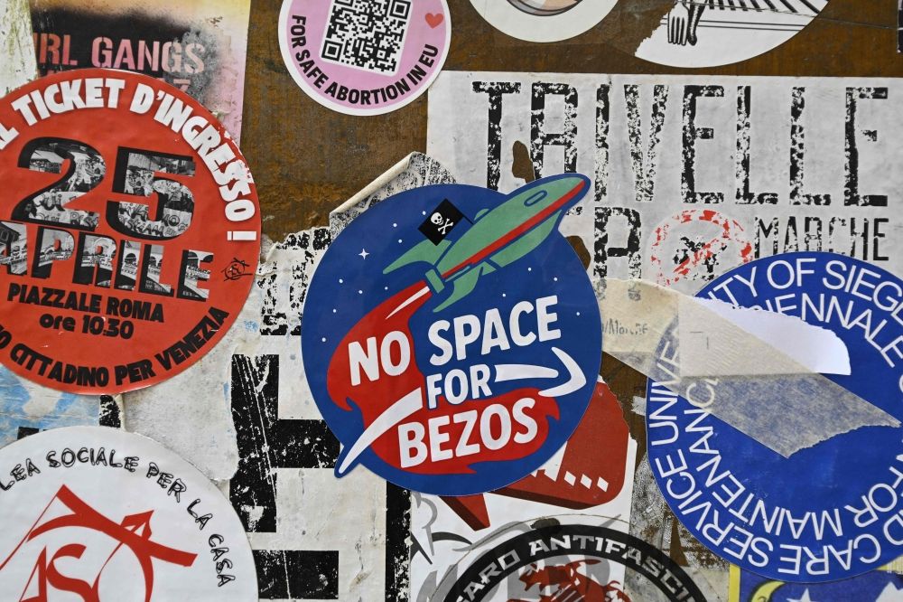 A sticker reading