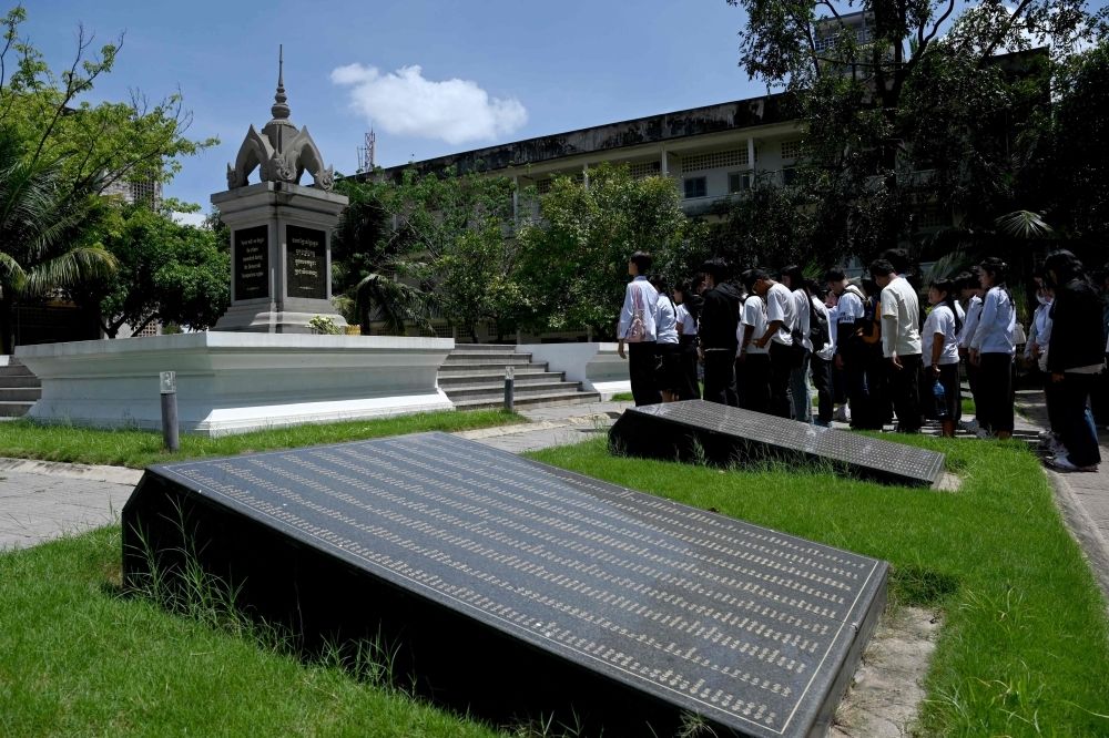 Cambodian genocide sites Tuol Sleng and Choeung Ek earn Unesco World Heritage status Cambodian students pay their respect at a memorial for the victims of the Khmer Rouge regime at the Tuol Sleng Genocide Museum in Phnom Penh July 12, 2025. — AFP pic