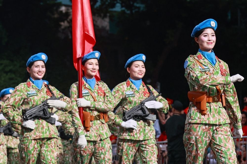 Vietnam marks 80 years of independence in record celebrations Vietnamese People's Army soldiers march during a parade marking Vietnam's 80th National Day celebrations in Hanoi on September 2, 2025. — AFP pic