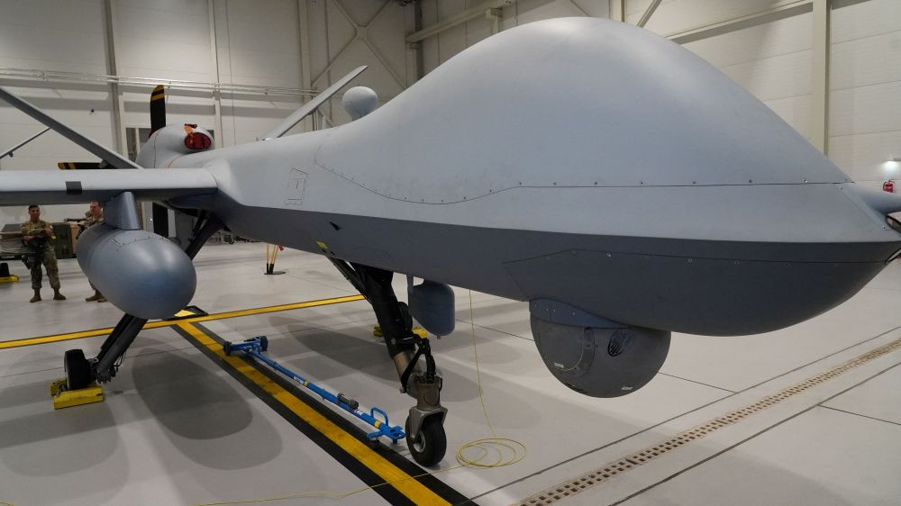 A US Air Force MQ-9 Reaper drone sits in a hanger at Amari Air Base, Estonia July 1, 2020. — Reuters pic A US Air Force MQ-9 Reaper drone sits in a hanger at Amari Air Base, Estonia July 1, 2020. — Reuters pic