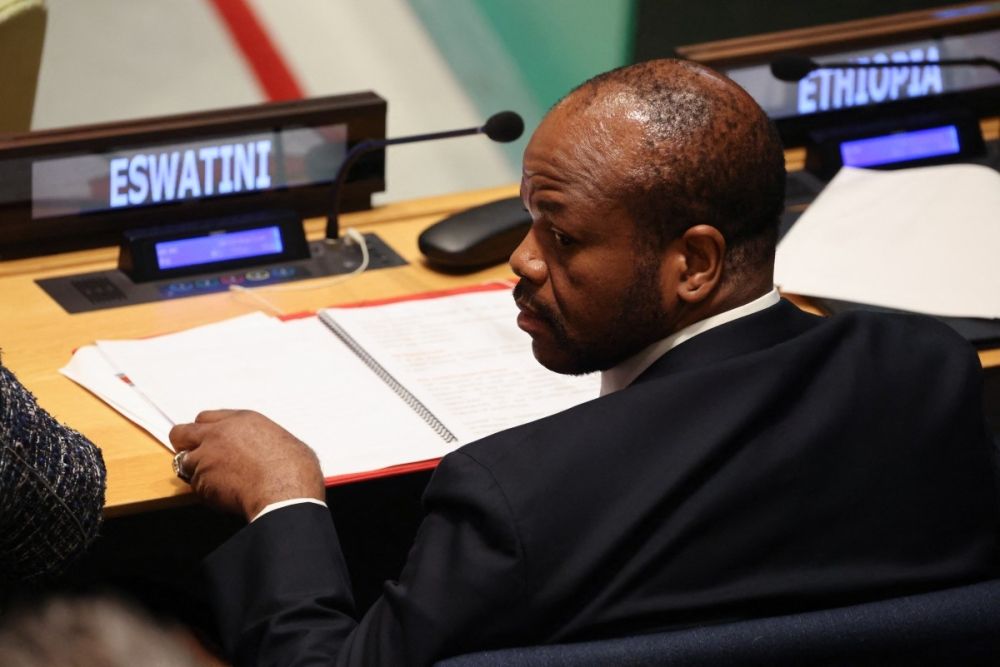 King Mswati III of Eswatini attends the ‘Climate Summit 2025’ on the sidelines of the United Nations General Assembly at the UN headquarters in New York City September 24, 2025. — AFP pic King Mswati III of Eswatini attends the ‘Climate Summit 2025’ on the sidelines of the United Nations General Assembly at the UN headquarters in New York City September 24, 2025. — AFP pic