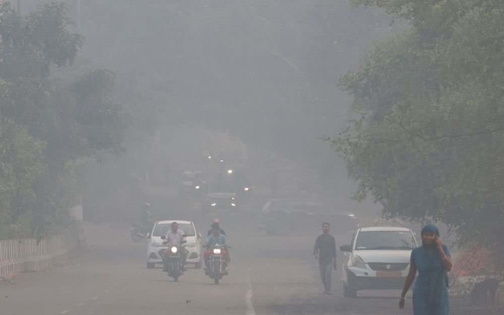 New Delhi choked by smog 16 times above WHO limit as pollution surges after Deepavali fireworks Vehicles move on a road shrouded in smog on the morning of Diwali, the Hindu festival of lights, in New Delhi October 20, 2025. — Reuters pic